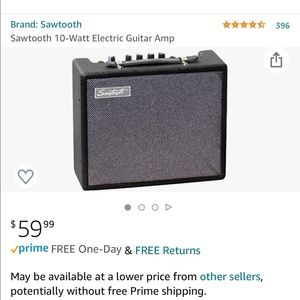 Sawtooth electric guitar amp